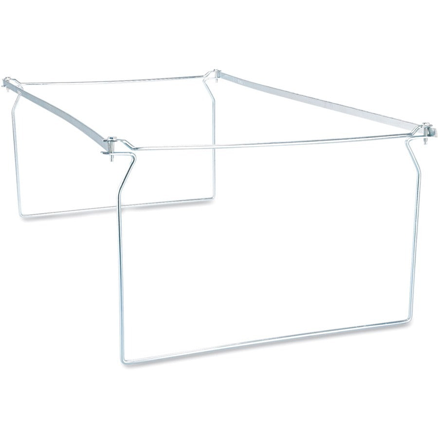 Screw-Together Hanging Folder Frame, Legal Size, 23" to 26.77" Long, Silver, 6/Box