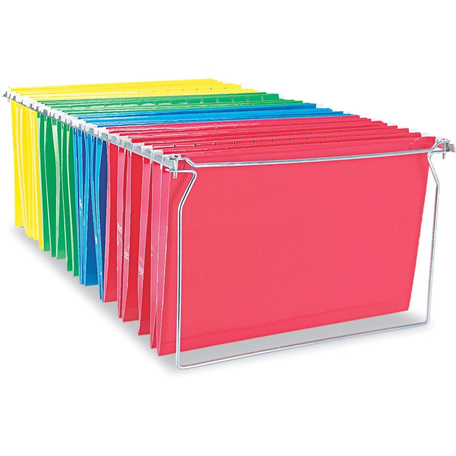 Screw-Together Hanging Folder Frame, Legal Size, 23" to 26.77" Long, Silver, 6/Box