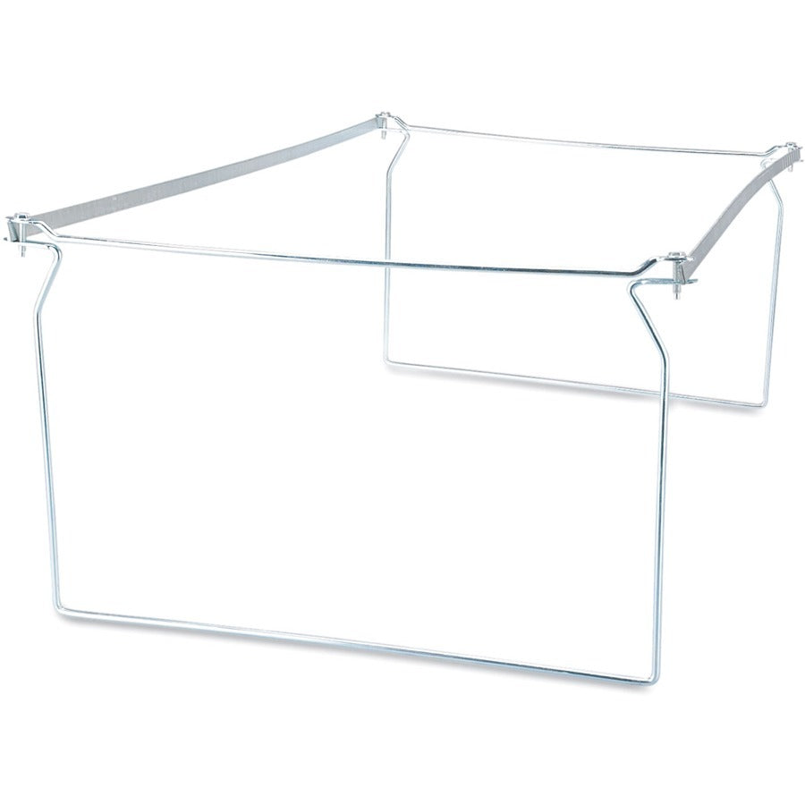 Screw-Together Hanging Folder Frame, Legal Size, 23" to 26.77" Long, Silver, 6/Box