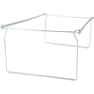 Screw-Together Hanging Folder Frame, Legal Size, 23" to 26.77" Long, Silver, 6/Box