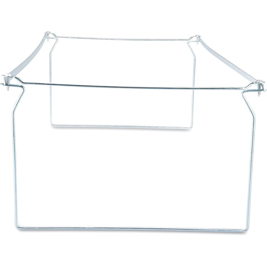 Screw-Together Hanging Folder Frame, Legal Size, 23" to 26.77" Long, Silver, 6/Box
