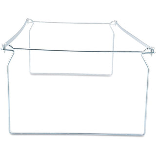 Screw-Together Hanging Folder Frame, Legal Size, 23" to 26.77" Long, Silver, 6/Box