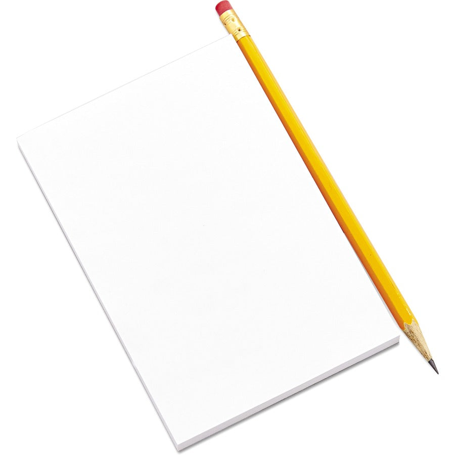 Scratch Pads, Unruled, 4 x 6, White, 100 Sheets, 12/Pack