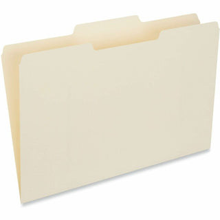 Top Tab File Folders, 1/3-Cut Tabs: Center Position, Legal Size, 0.75" Expansion, Manila, 100/Box