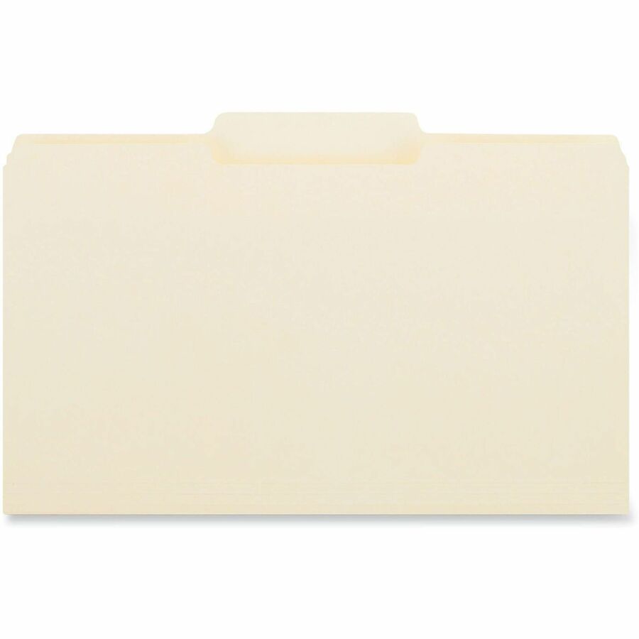 Top Tab File Folders, 1/3-Cut Tabs: Center Position, Legal Size, 0.75" Expansion, Manila, 100/Box