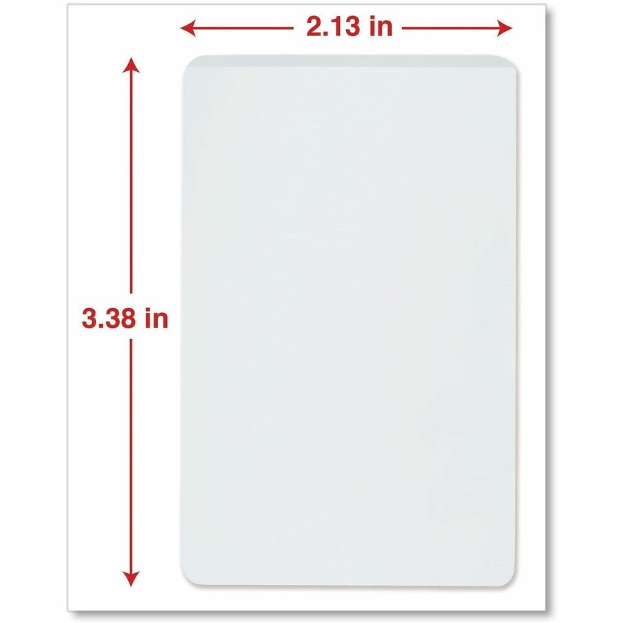 Laminating Pouches, 5 mil, 2.13" x 3.38", Gloss Clear, 25/Pack