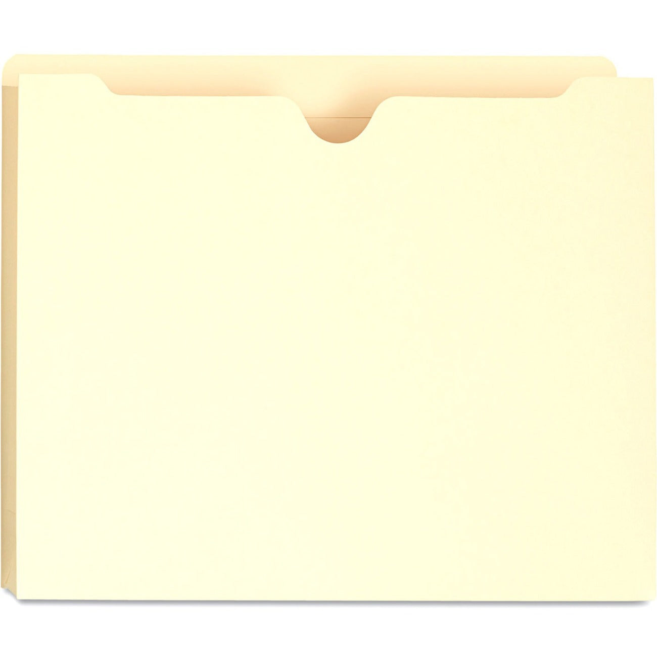 Deluxe Manila File Jackets with Reinforced Tabs, Straight Tab, Letter Size, Manila, 50/Box