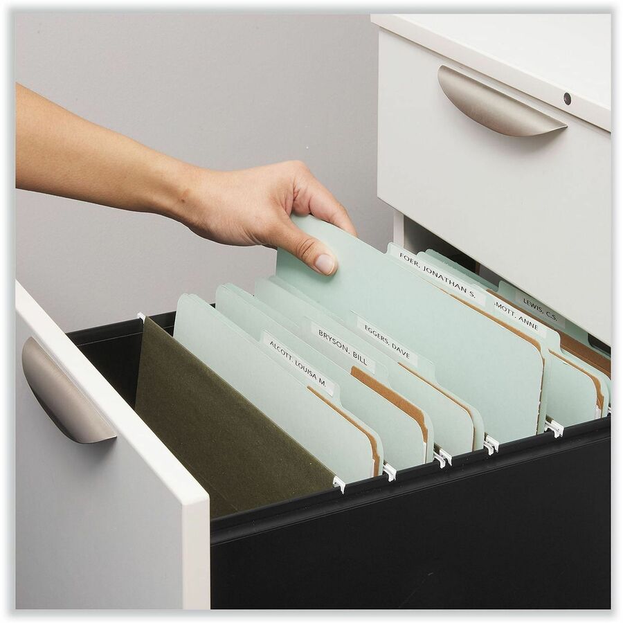 Eight-Section Pressboard Classification Folders, 3" Expansion, 3 Dividers, 8 Fasteners, Legal Size, Gray Exterior, 10/Box