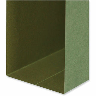 Box Bottom Hanging File Folders, 3" Capacity, Legal Size, 1/5-Cut Tabs, Standard Green, 25/Box