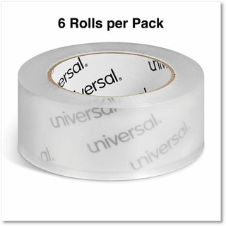 Quiet Tape Box Sealing Tape, 3" Core, 1.88" x 109 yds, Clear, 6/Pack