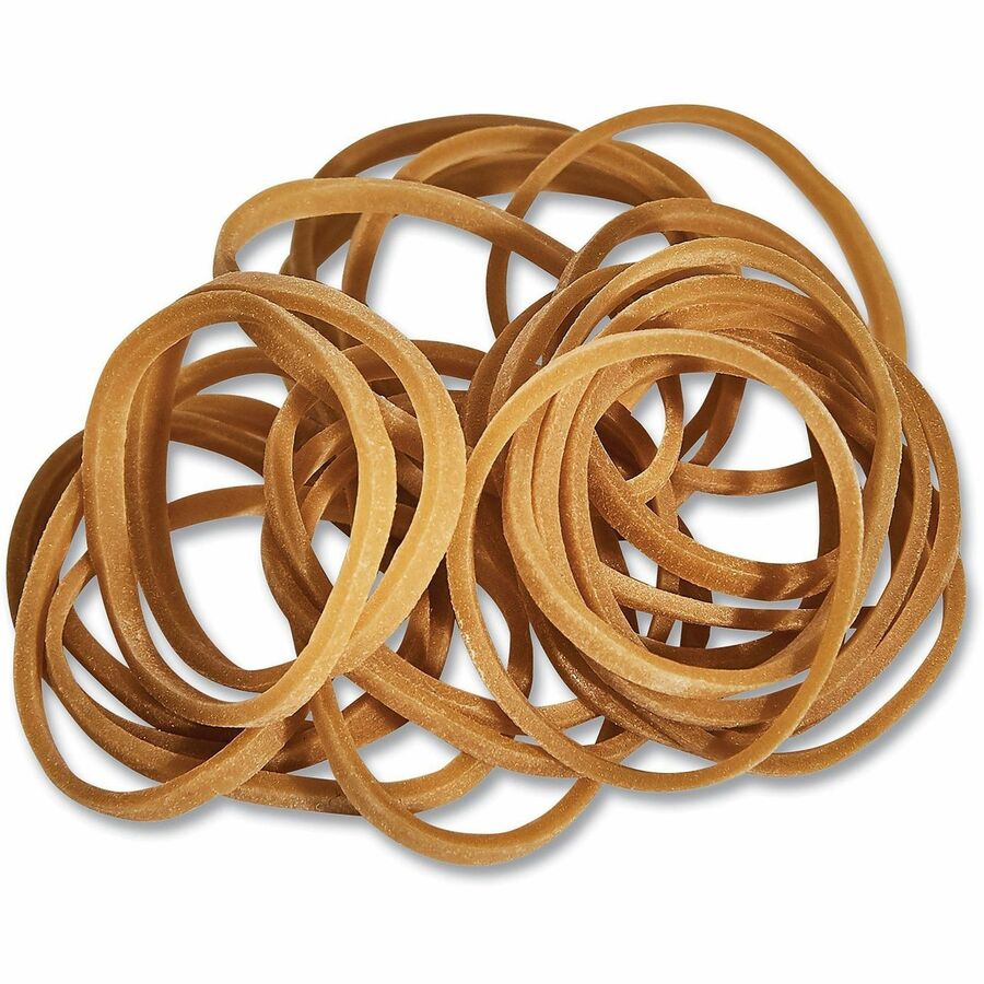 Rubber Bands, Size 10, 0.04" Gauge, Beige, 1 lb Box, 3,400/Pack
