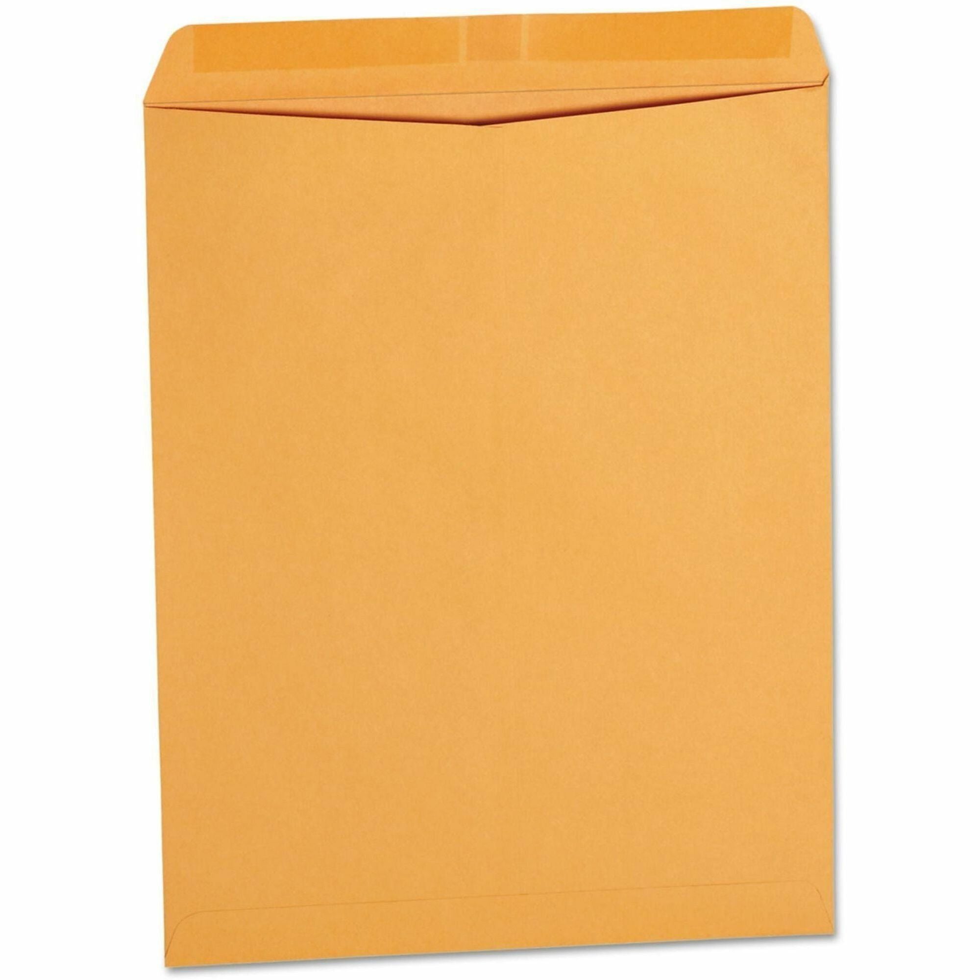 Catalog Envelope, 28 lb Bond Weight Kraft, #14 1/2, Square Flap, Gummed Closure, 11.5 x 14.5, Brown Kraft, 250/Box