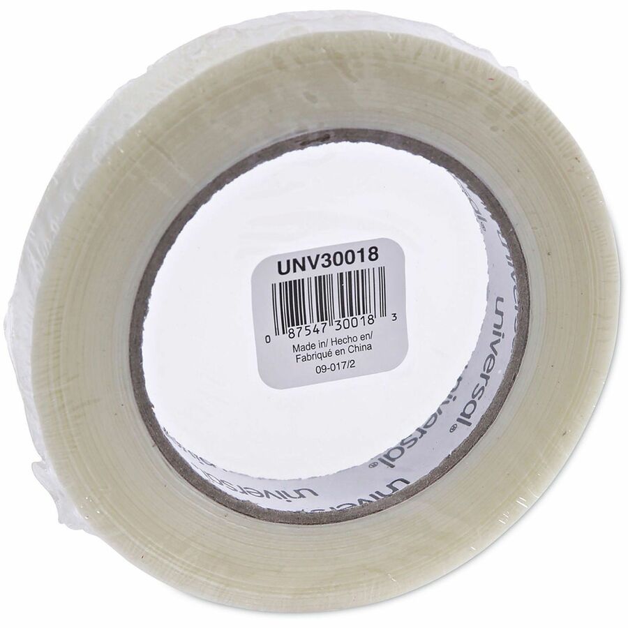 120# Utility Grade Filament Tape, 3" Core, 18 mm x 54.8 m, Clear