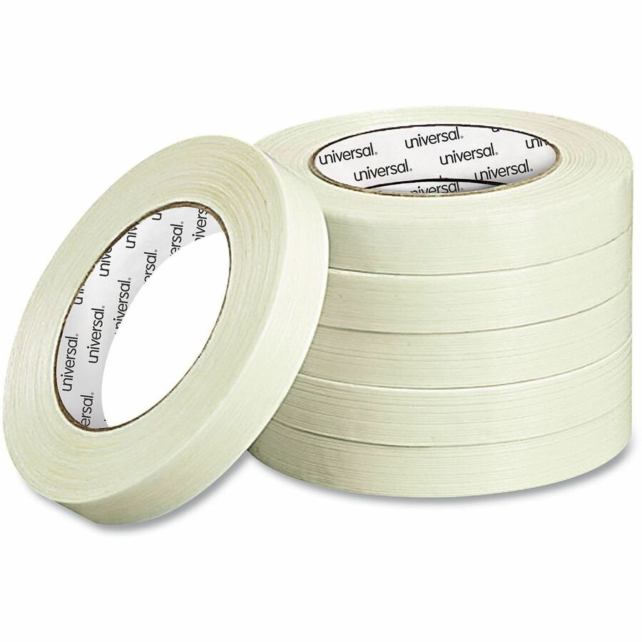 190# Medium Grade Filament Tape, 3" Core, 18 mm x 54.8 m, Clear