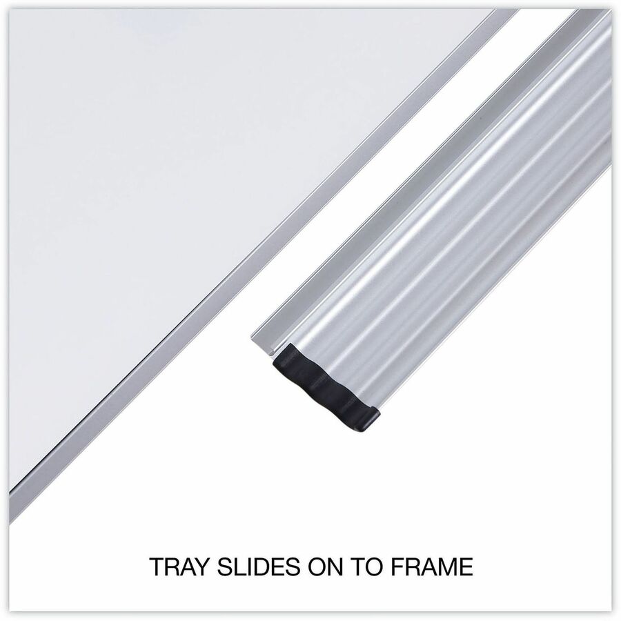 Magnetic Steel Dry Erase Marker Board, 36 x 24, White Surface, Aluminum/Plastic Frame