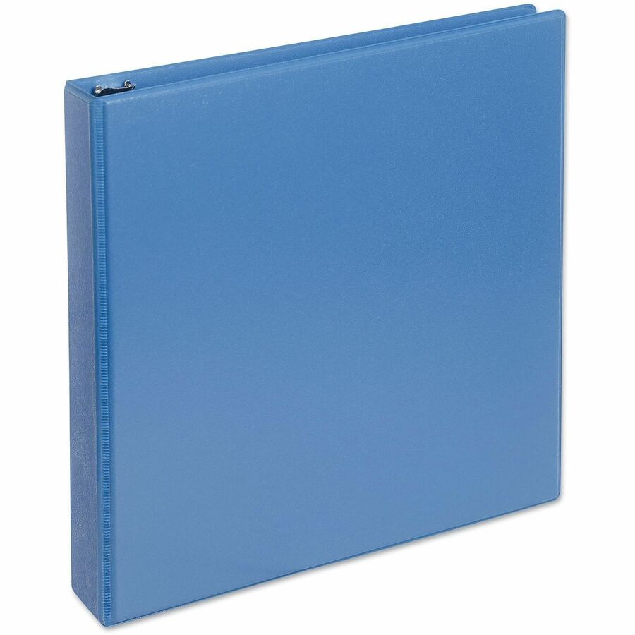 Slant D-Ring View Binder, 3 Rings, 1.5" Capacity, 11 x 8.5, Light Blue
