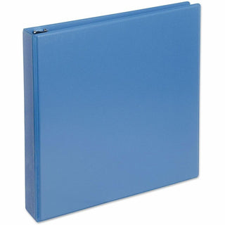 Slant D-Ring View Binder, 3 Rings, 1.5" Capacity, 11 x 8.5, Light Blue