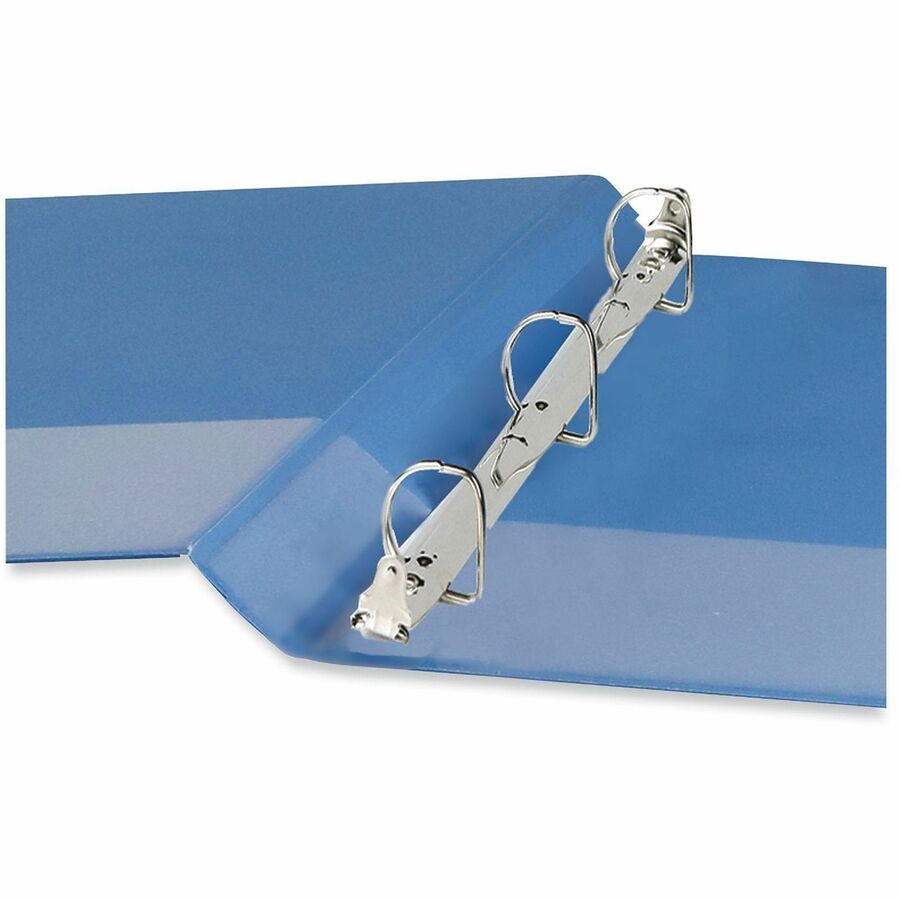 Slant D-Ring View Binder, 3 Rings, 1.5" Capacity, 11 x 8.5, Light Blue