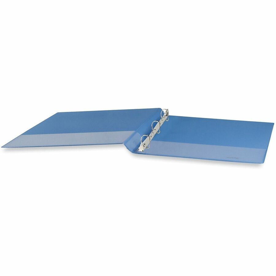 Slant D-Ring View Binder, 3 Rings, 1.5" Capacity, 11 x 8.5, Light Blue