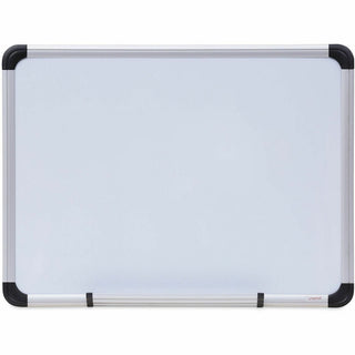 Magnetic Steel Dry Erase Marker Board, 24 x 18, White Surface, Aluminum/Plastic Frame