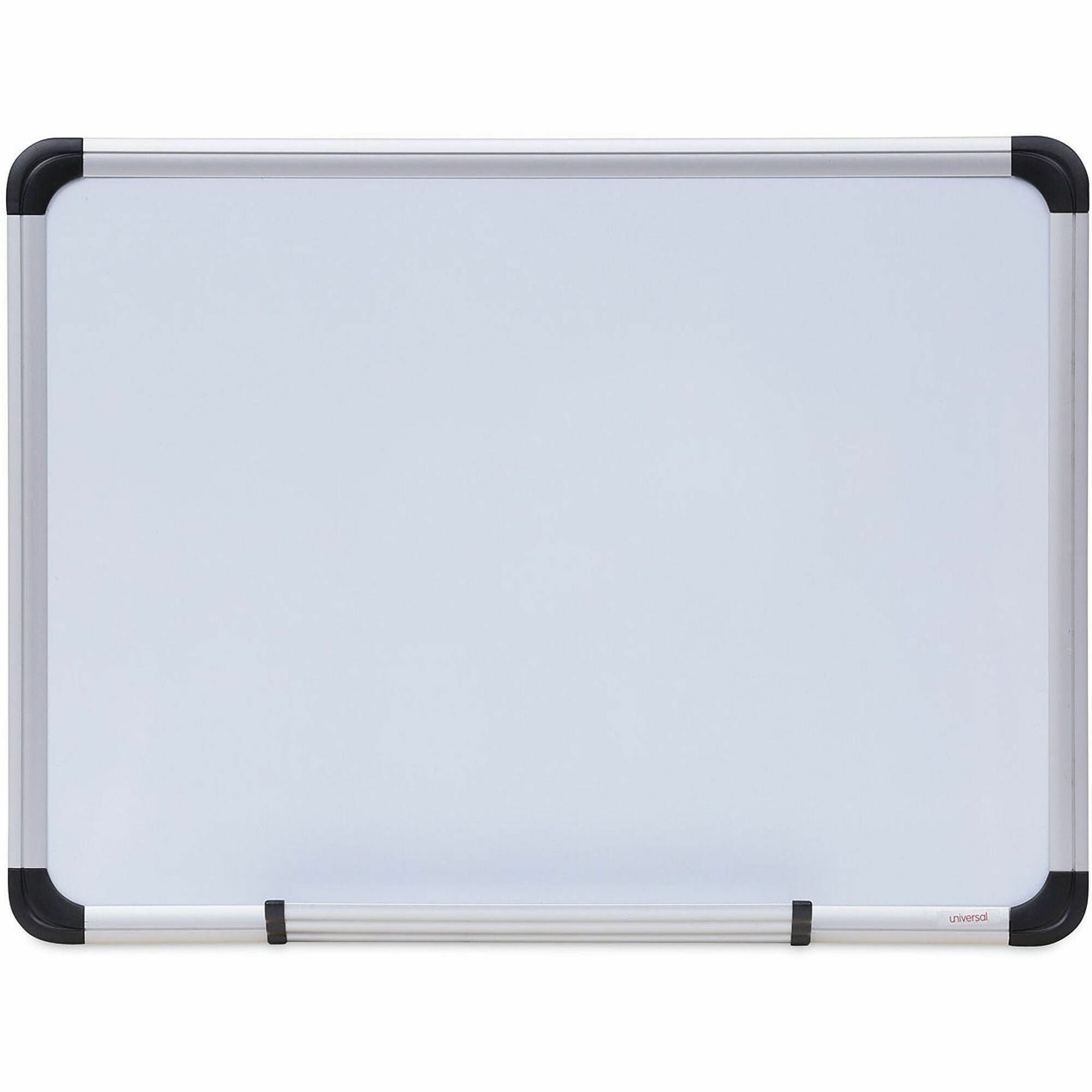 Magnetic Steel Dry Erase Marker Board, 24 x 18, White Surface, Aluminum/Plastic Frame