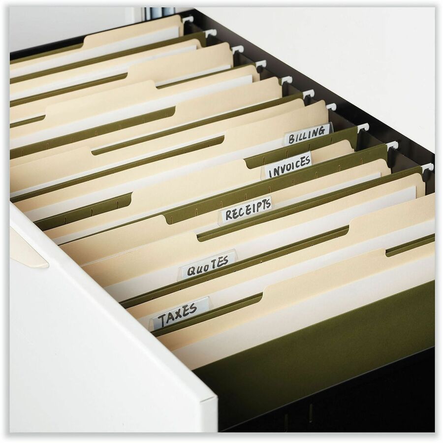 Box Bottom Hanging File Folders, 2" Capacity, Legal Size, 1/5-Cut Tabs, Standard Green, 25/Box