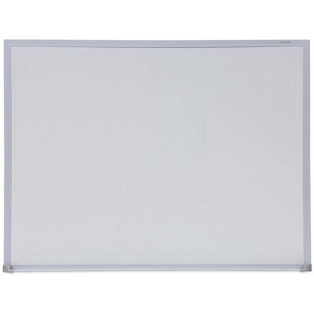 Melamine Dry Erase Board with Aluminum Frame, 24 x 18, White Surface, Anodized Aluminum Frame