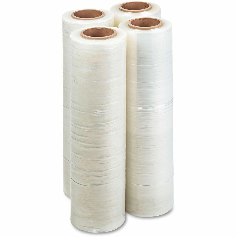 High-Performance Handwrap Film, 18" x 1,500 ft, 12 mic (47-Gauge), Clear, 4/Carton