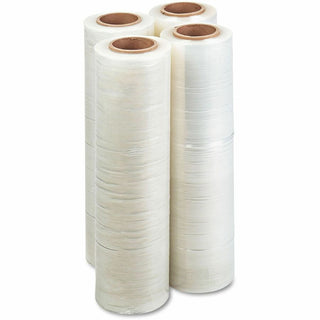 High-Performance Handwrap Film, 18" x 1,500 ft, 12 mic (47-Gauge), Clear, 4/Carton