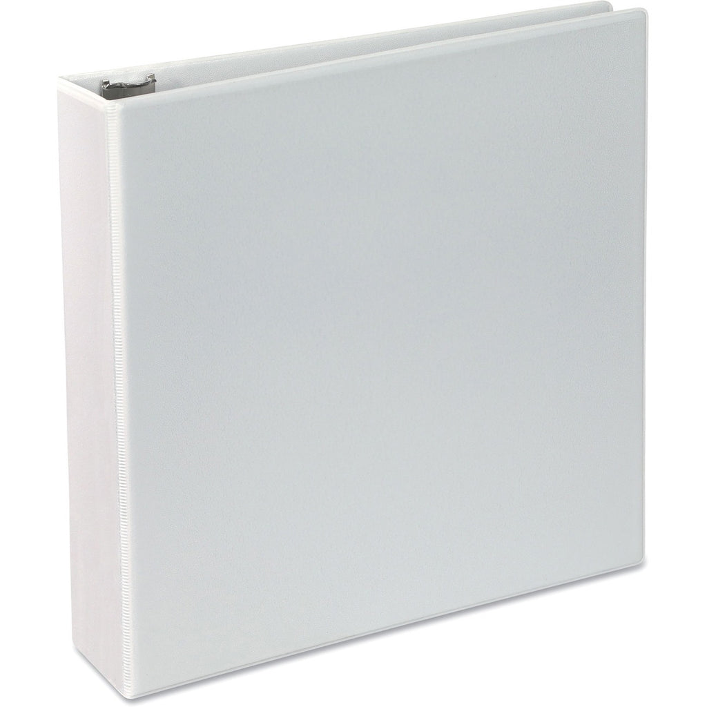Deluxe Round Ring View Binder, 3 Rings, 2" Capacity, 11 x 8.5, White