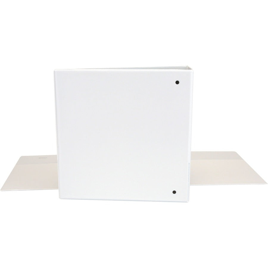 Deluxe Round Ring View Binder, 3 Rings, 2" Capacity, 11 x 8.5, White