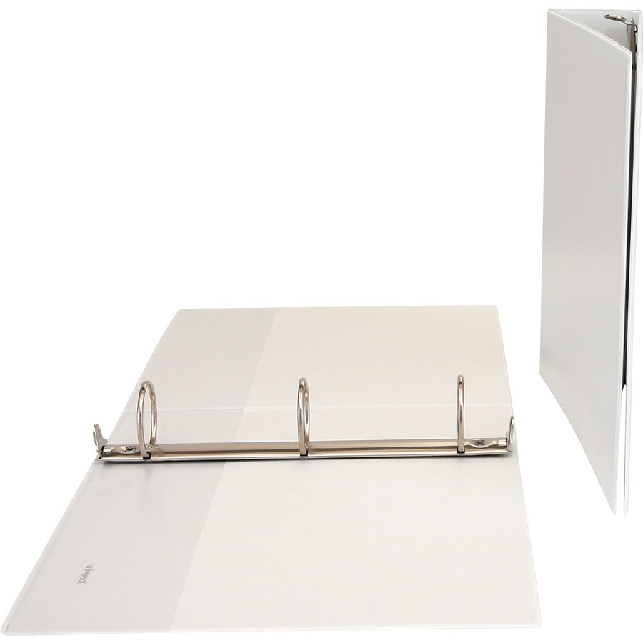 Deluxe Round Ring View Binder, 3 Rings, 2" Capacity, 11 x 8.5, White