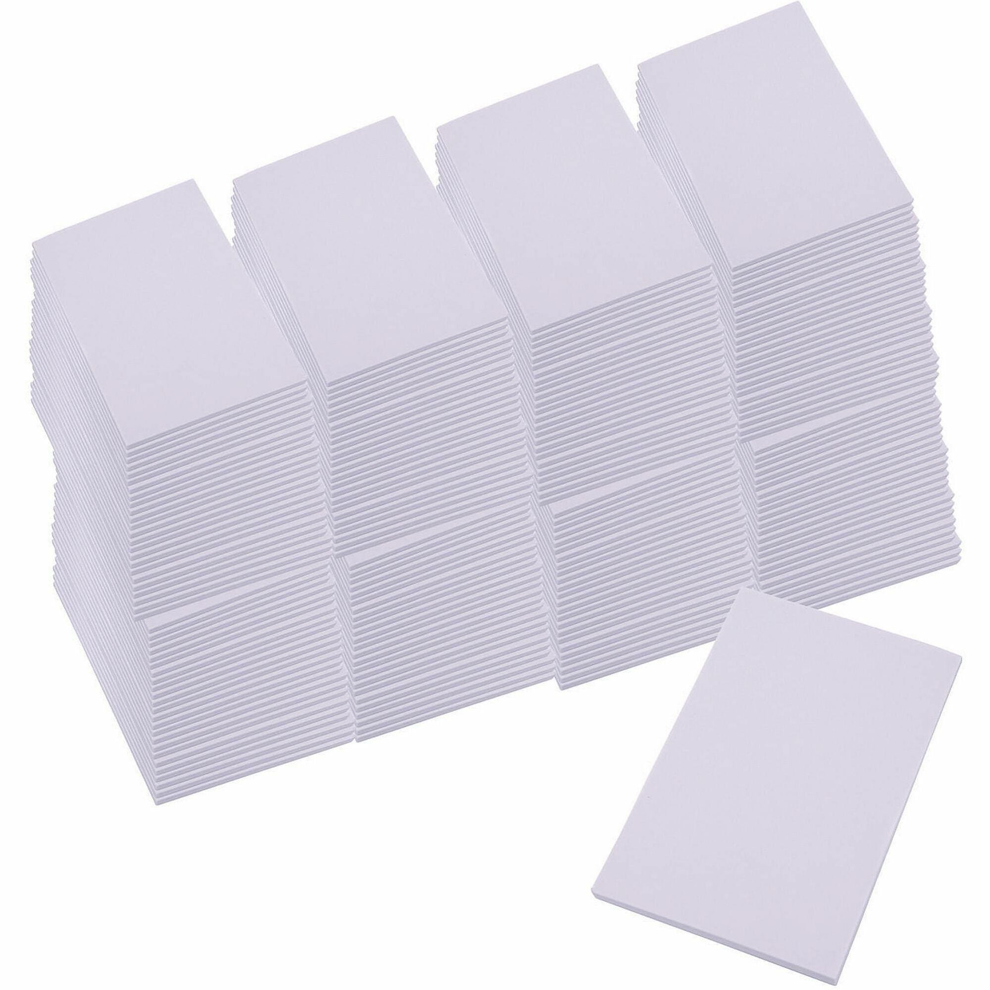 Scratch Pad Value Pack, Unruled, 3 x 5, White, 100 Sheets, 180/Carton