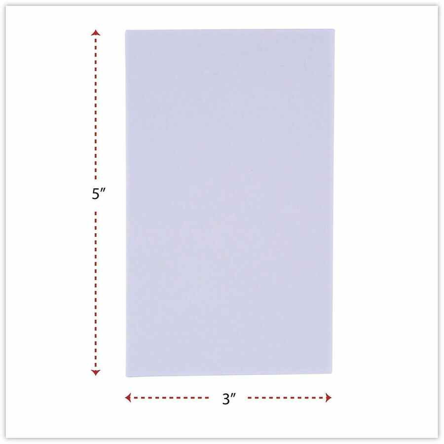 Scratch Pad Value Pack, Unruled, 3 x 5, White, 100 Sheets, 180/Carton