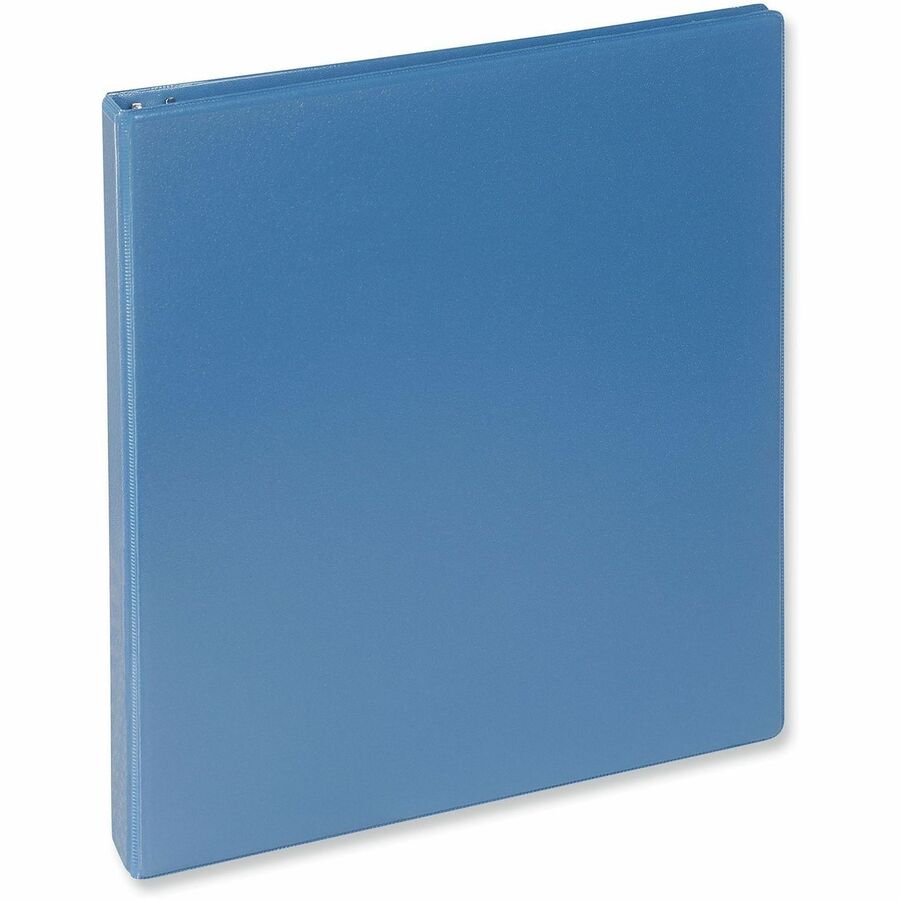 Slant D-Ring View Binder, 3 Rings, 1" Capacity, 11 x 8.5, Light Blue