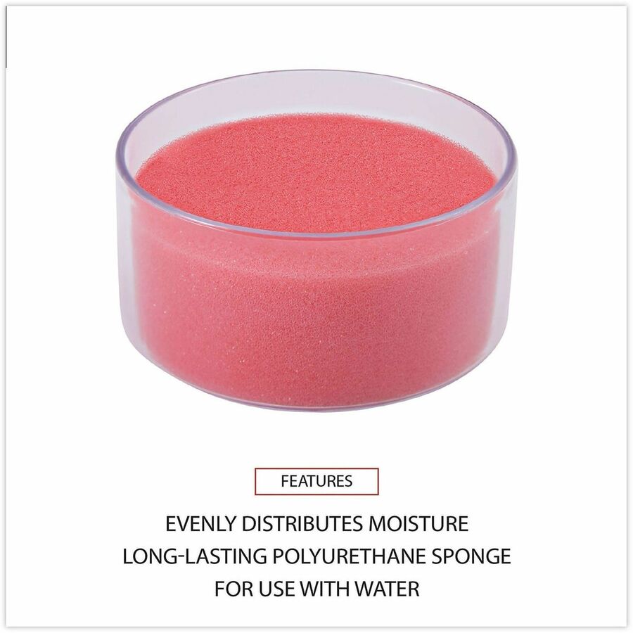 Sponge Cup Moistener, 3" Diameter, Clear