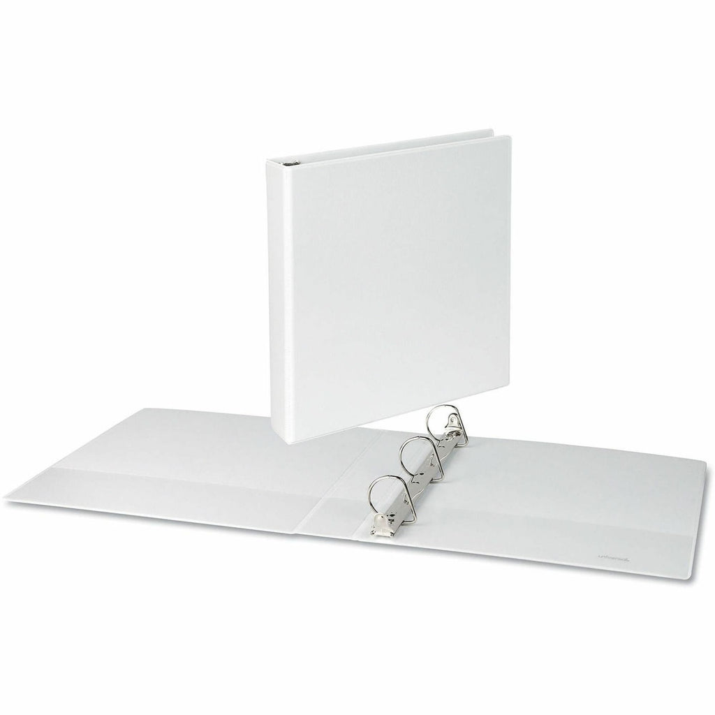 Slant D-Ring View Binder, 3 Rings, 1.5" Capacity, 11 x 8.5, White