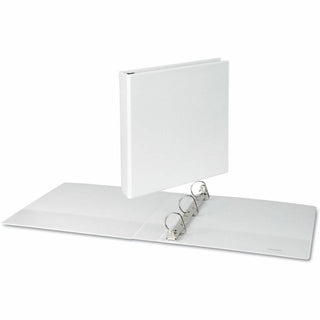 Slant D-Ring View Binder, 3 Rings, 1.5" Capacity, 11 x 8.5, White