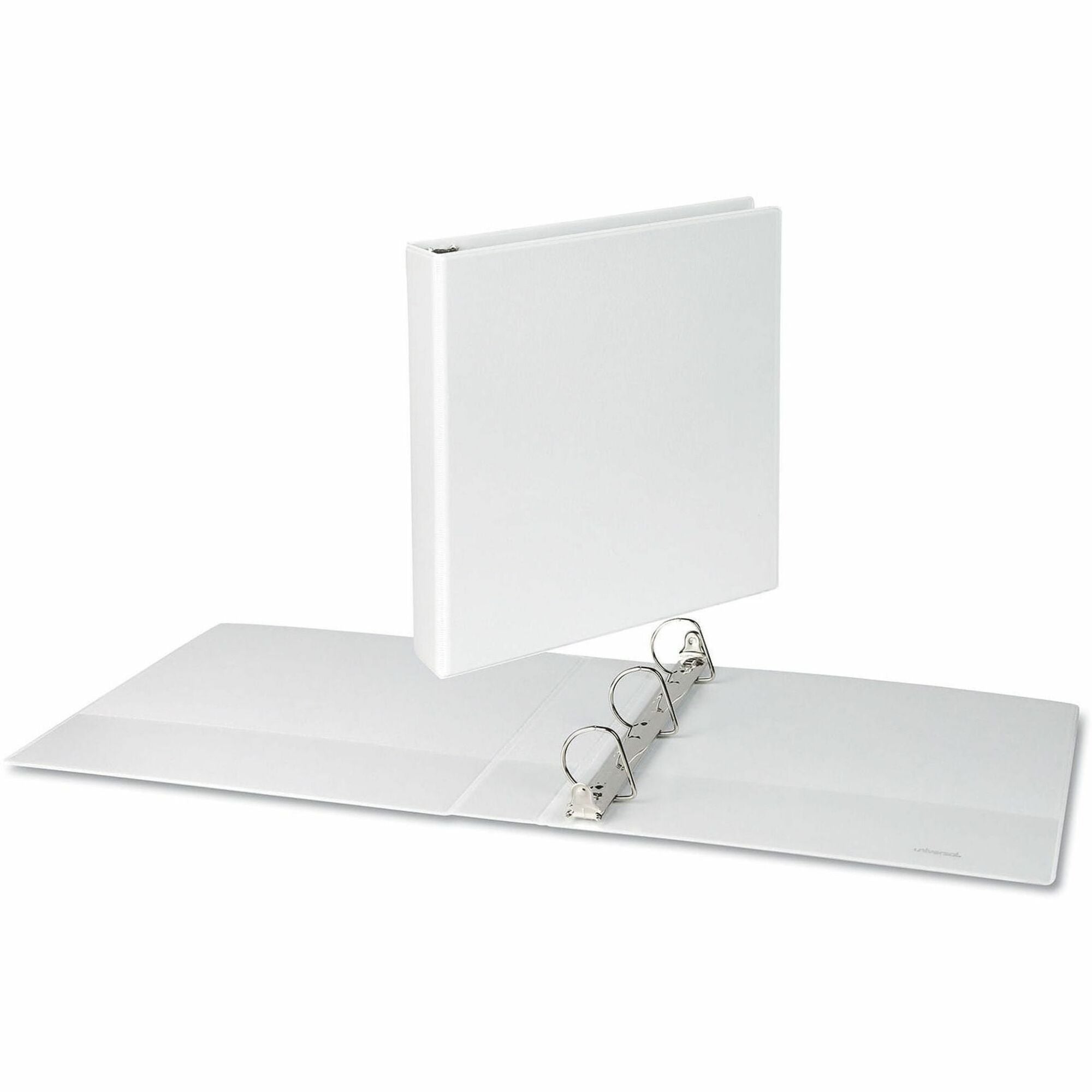 Slant D-Ring View Binder, 3 Rings, 1.5" Capacity, 11 x 8.5, White