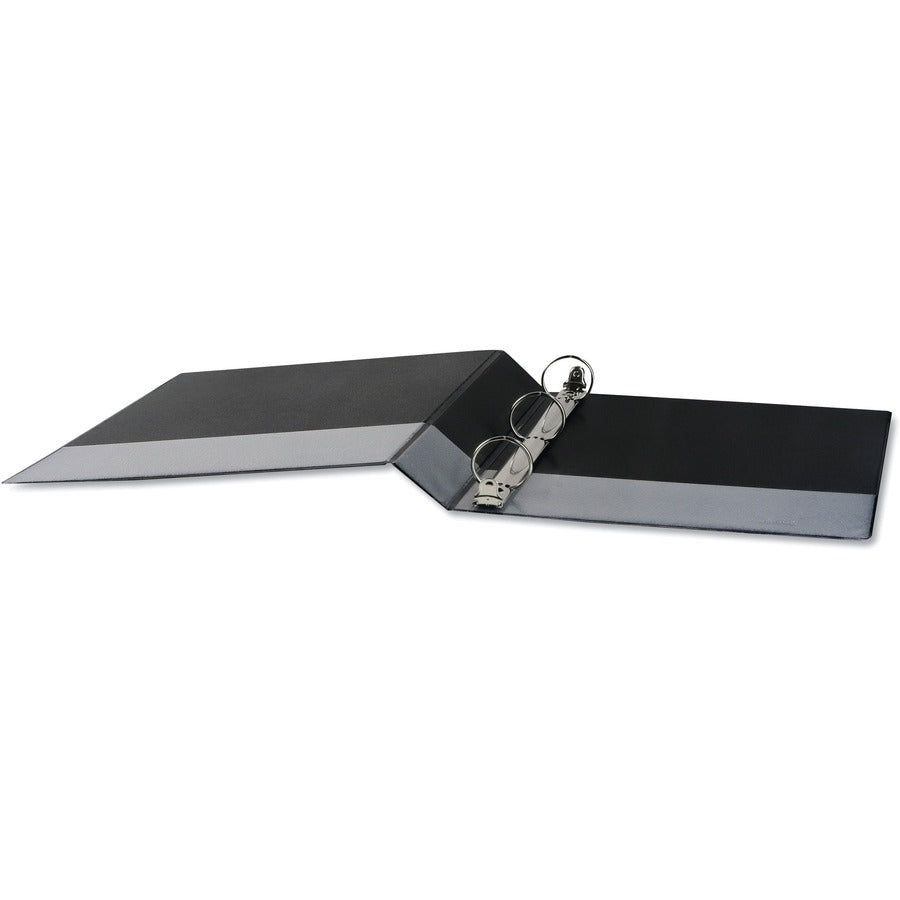 Deluxe Round Ring View Binder, 3 Rings, 1.5" Capacity, 11 x 8.5, Black