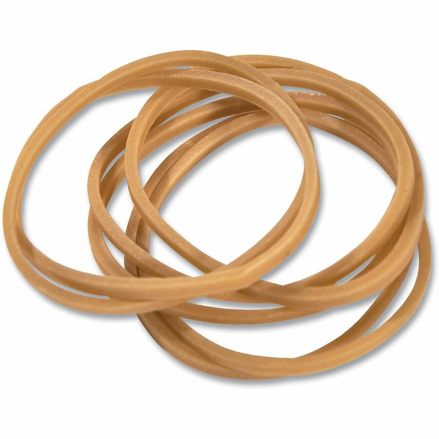 Rubber Bands, Size 12, 0.04" Gauge, Beige, 1 lb Box, 2,500/Pack