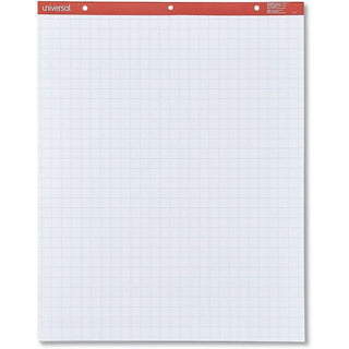Easel Pads/Flip Charts, Quadrille Rule (1 sq/in), 27 x 34, White, 50 Sheets, 2/Carton