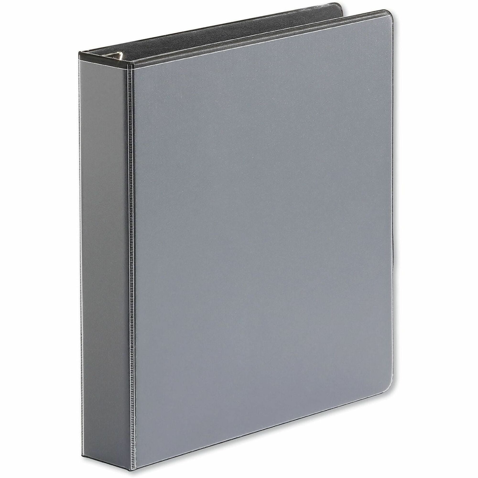 Deluxe Easy-to-Open D-Ring View Binder, 3 Rings, 1.5" Capacity, 11 x 8.5, Black