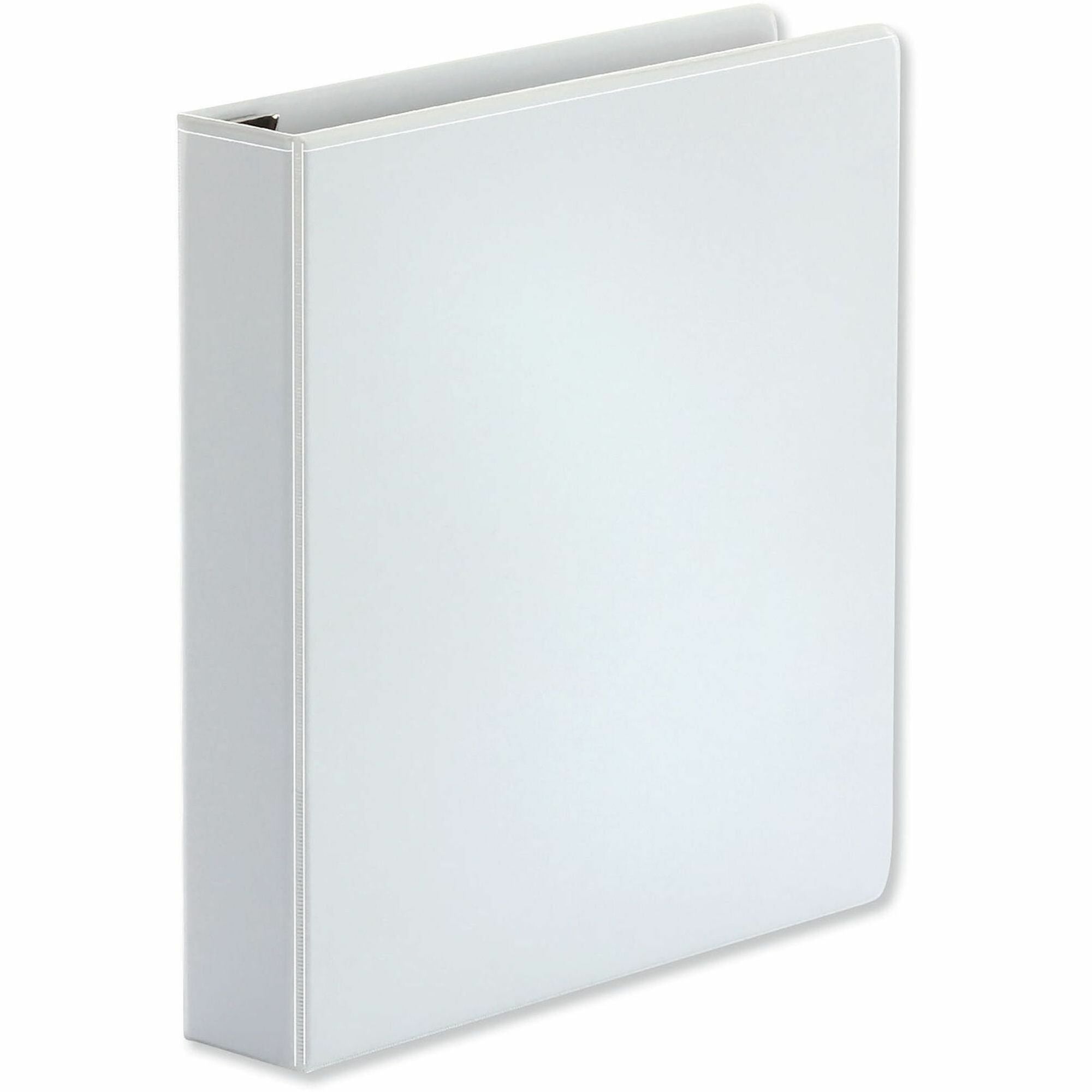 Deluxe Easy-to-Open D-Ring View Binder, 3 Rings, 1.5" Capacity, 11 x 8.5, White