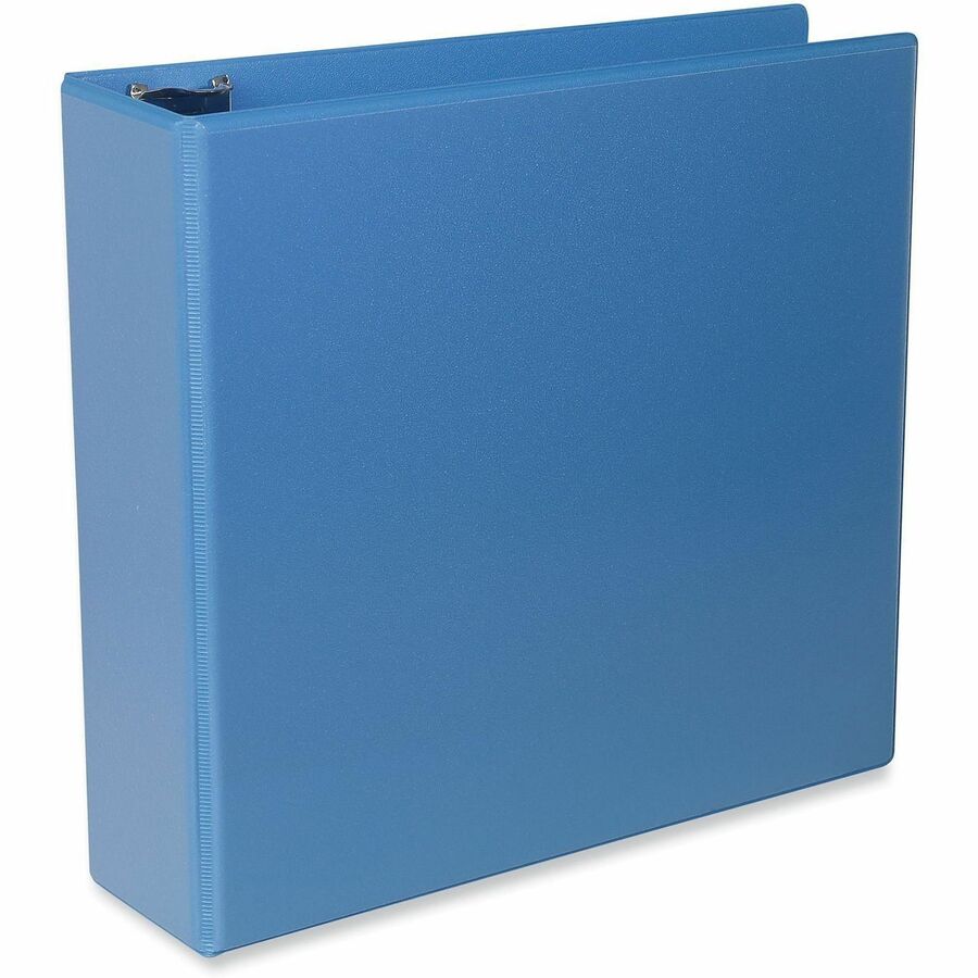 Slant D-Ring View Binder, 3 Rings, 3" Capacity, 11 x 8.5, Light Blue