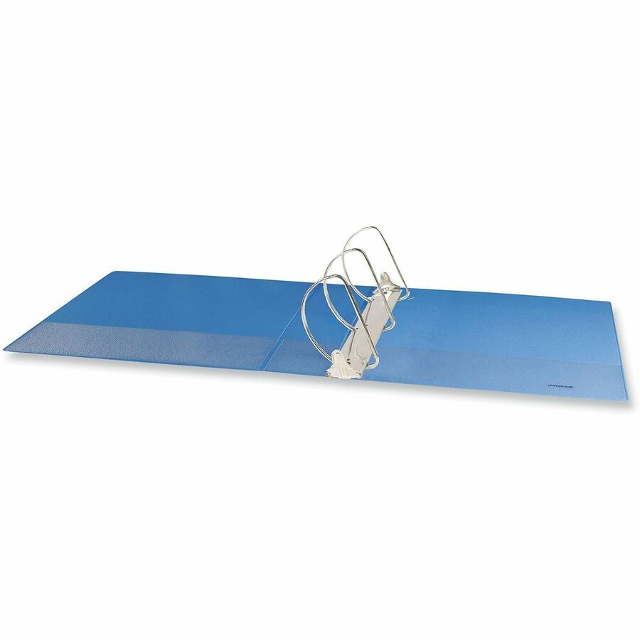 Slant D-Ring View Binder, 3 Rings, 3" Capacity, 11 x 8.5, Light Blue