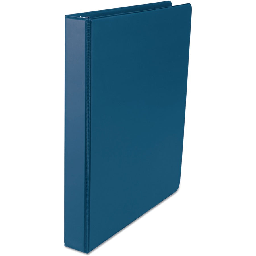 Economy Non-View Round Ring Binder, 3 Rings, 1" Capacity, 11 x 8.5, Royal Blue