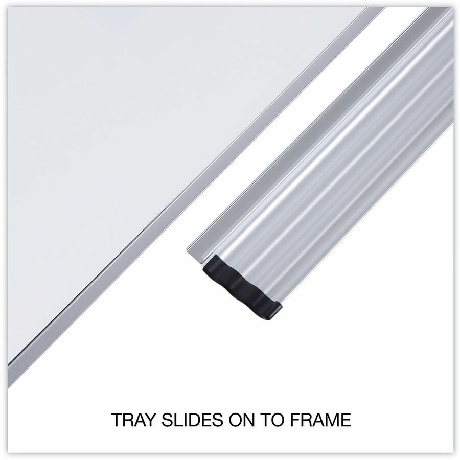 Deluxe Melamine Dry Erase Board, 24 x 18, Melamine White Surface, Silver Aluminum Frame
