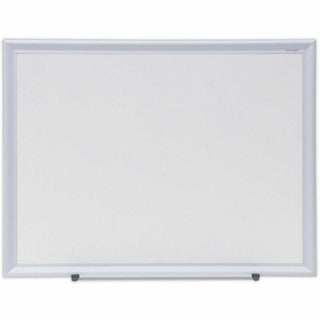 Deluxe Melamine Dry Erase Board, 24 x 18, Melamine White Surface, Silver Aluminum Frame
