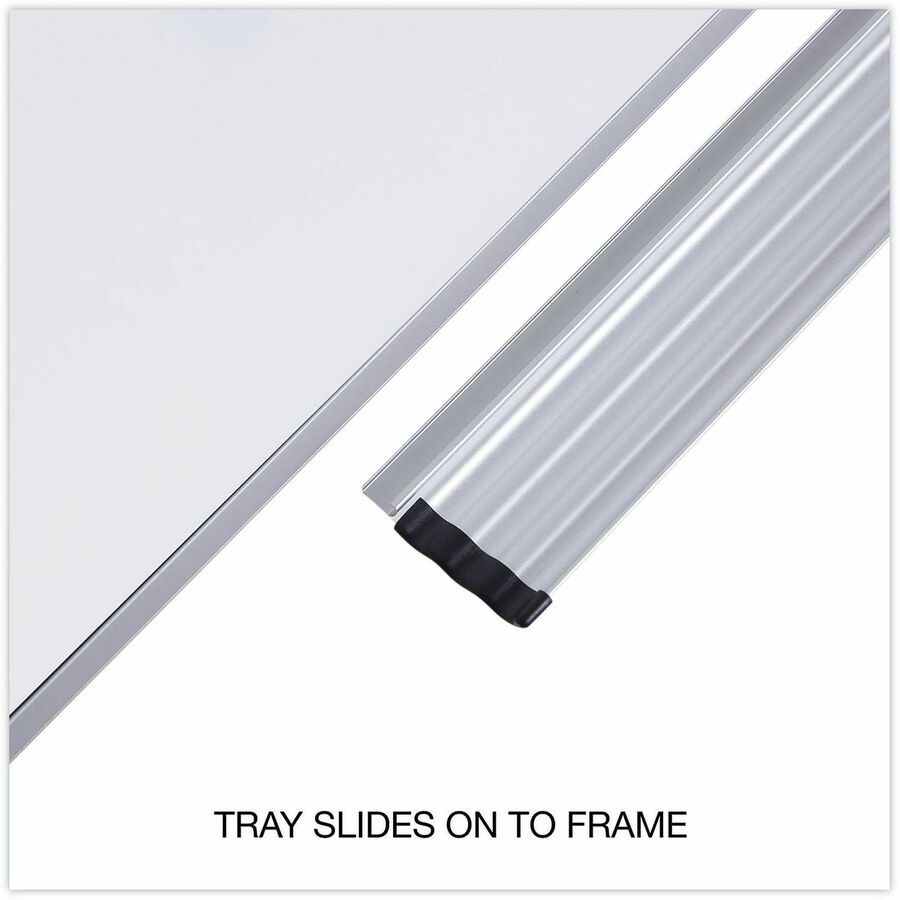 Deluxe Melamine Dry Erase Board, 36 x 24, Melamine White Surface, Silver Aluminum Frame